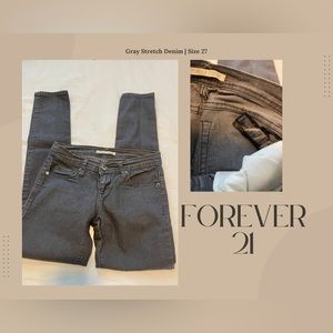 Forever 21 Stretch Gray Denim